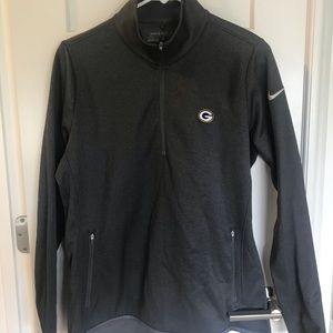 Nike 1/4 zip w/ Green Bay Packer logo